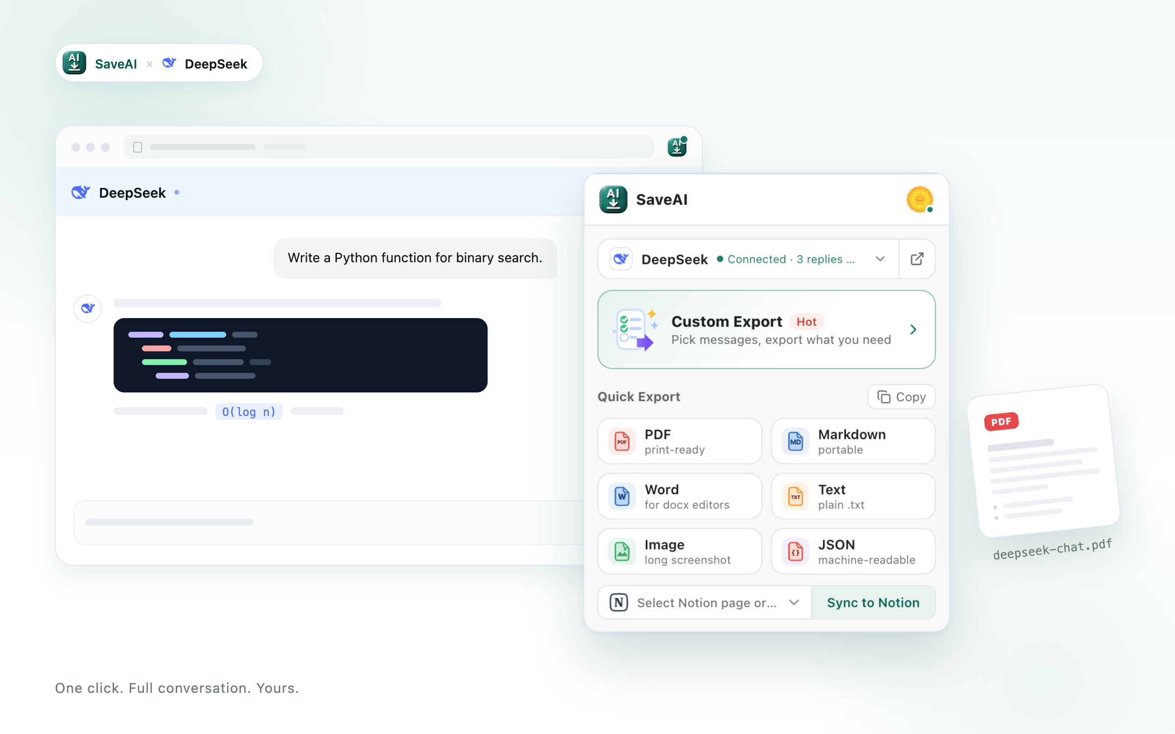 DeepSeek to PDF